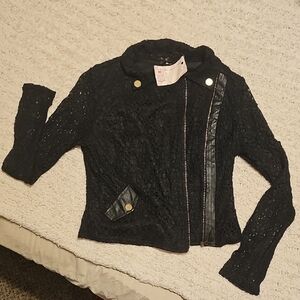 Elegant Black Lace Jacket